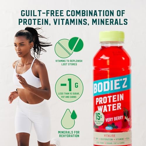 Bodie'z Protein Water (Berry Flavour) 500ml X 12